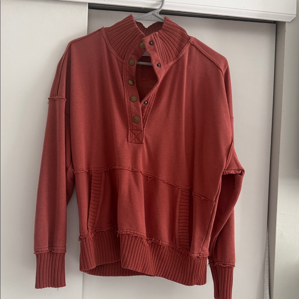 Pink Lily Terracotta Knit Cardigan